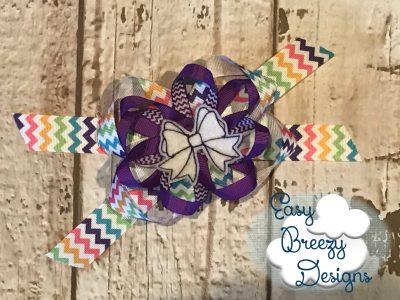 Ballet Bow Hair Feltie Design, Team Bow Feltie, Big Hair Bow Feltie, Girly Bow Hair Feltie - Machine Embroidery Files - Digital Download