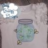 Summer Nights Fireflies Jar - Machine Applique Design - Image 3