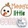 Thanksgiving Embroidery for Boy & Girl, Daddy's Little Gobbler, Turkey Applique, Mommy's Little Gobbler - Machine Embroidery Files - Digital Download