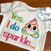 Rainbow Poop Emoji Applique Design, NO TEXT, Unicorn Poo Applique  - Embroidery File - Digital Download