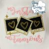 Insta Famous Applique Design, Polaroid Applique Hearts, I Heart U, Instafamous Embroidery - Machine Embroidery Files - Digital Download Only