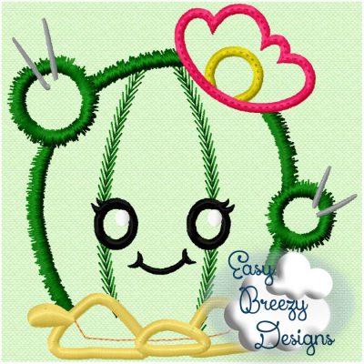 Lovely Cactus - Machine Applique Design