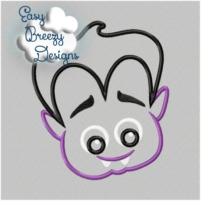 Count Dracula Applique - Machine Embroidery Files - Digital Download
