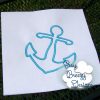 Anchor Embroidery Design, Anchor Applique Design, Embroidered Anchor, Nautical Anchor - Machine Embroidery Files - Digital Download Only - Image 2