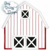 Barnyard Barn Applique - Machine Embroidery Files - Digital Download - Image 2