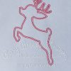 Rudolph Applique Design, Reindeer Embroidery Design, Christmas Applique, Leaping Reindeer - Machine Embroidery Files - Digital Download - Image 3