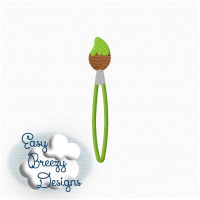 Paint Brush Applique Design, Back to School Applique Embroidery - Machine Embroidery Files - Digital Download