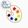 Painting Applique Design Multi Set, 5 Painting Embroidery Design Sets Included in this Multi Set, Back to School Applique Embroidery, Paints - Machine Embroidery Files - Digital Download - Image 2