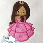 Pink Princess embroidery design