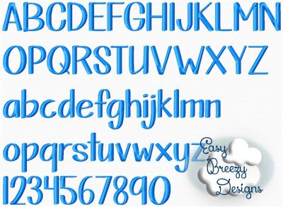 Puppy Paws Embroidery Font, Alphabet Embroidery Design- Approximately 1.5 Inches Tall - Digital Download