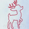 Rudolph Applique Design, Reindeer Embroidery Design, Christmas Applique, Red Nose Reindeer - Machine Embroidery Files - Digital Download - Image 3