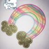Rainbow Love Applique Embroidery Design, Over the Rainbow Embroidery Design - Machine Embroidery Files