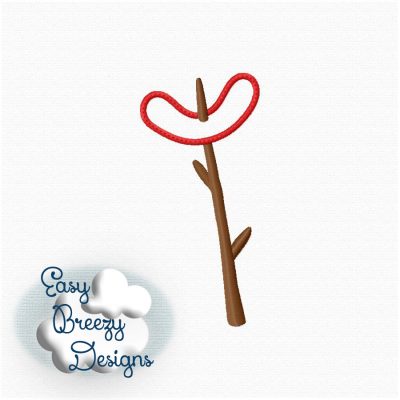 Roasting Hotdog Applique Design, Weiner On a Stick Design, Glamping, Campfire Applique Design - Machine Embroidery Files - Digital Download