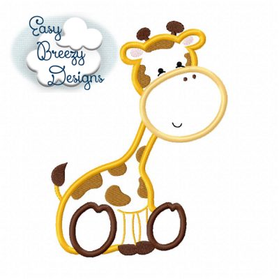 Safari Giraffe - Machine Applique Design