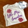 Little Miss Sassafras Applique Design - Machine Embroidery Files - Digital Download
