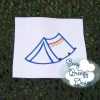 Camping Tent Applique Design, Tent for Glamping, Camping Applique, Flap Tent Embroidery - Machine Embroidery Files - Digital Download - Image 3