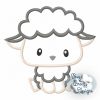 Boy Lamb Applique Embroidery Design - Machine Embroidery Files
