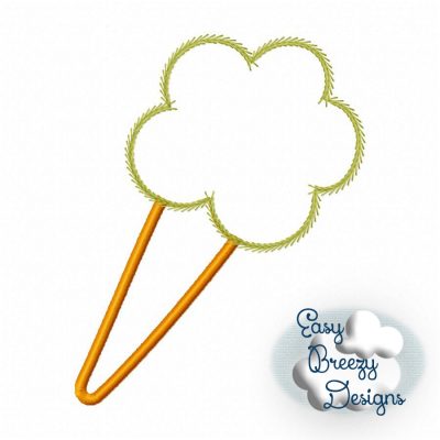 Carrot Applique Embroidery Design - Machine Embroidery Files