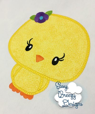 Cute Chickie Applique Embroidery Design - Machine Embroidery Files