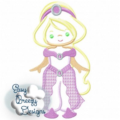 Princess 9 Applique Design, Princess Life, Fairy Tale Applique Design - Embroidery File - Digital Download