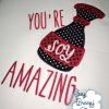 You're Soy Amazing Applique - Machine Embroidery Files - Digital Download - Image 3