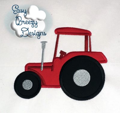 Farm Tractor Applique, Farm Life, Country Life - Machine Embroidery Files - Digital Download