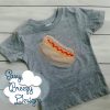 BBQ Hotdog Applique Design, Glamping, Campfire Applique Design - Machine Embroidery Files - Digital Download - Image 2