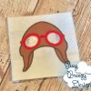 Aviator Cap Applique Embroidery Design - Machine Embroidery Files - Image 2