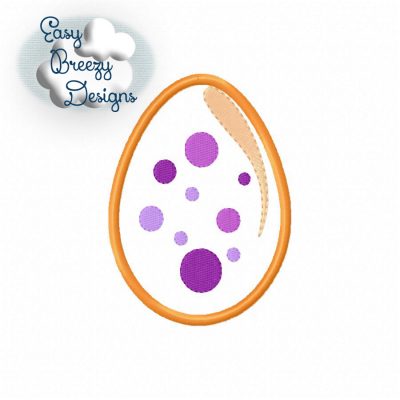 Dino Egg Applique Embroidery Design, Dinosaur Egg Applique, Spotted Egg, Applique Design - Machine Embroidery Files