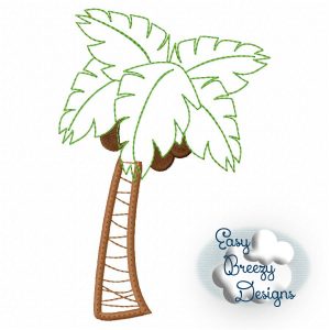 Dinosaur Theme Palm Tree Dinosaur Applique Designs