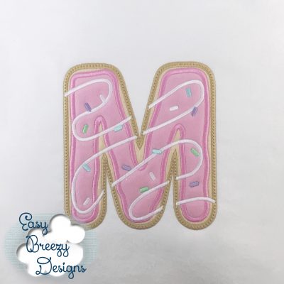 Donut Alphabet Appliques - Machine Embroidery Files - Digital Download - Image 2