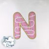 Donut Alphabet Appliques - Machine Embroidery Files - Digital Download