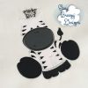 Zebra Applique with Raggy Applique Mane - Machine Embroidery Files - Digital Download - Image 3