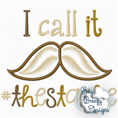 Mustache Applique, #thestatche Applique Embroidery Design - Machine Embroidery Files