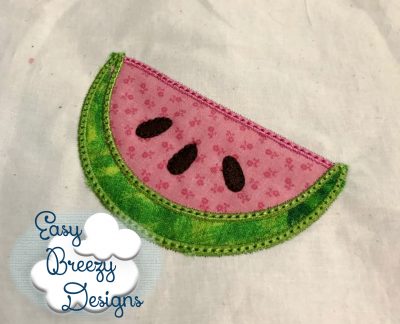 Watermelon Applique Design, Glamping, Cookout Applique Design - Machine Embroidery Files - Digital Download