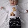 Boy Custom Appliqued Bodysuit or Shirt in White, Sizes NB to 24m Bodysuit, Sizes 2 to 10 Shirts