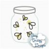 Summer Nights Fireflies Jar - Machine Applique Design - Image 4