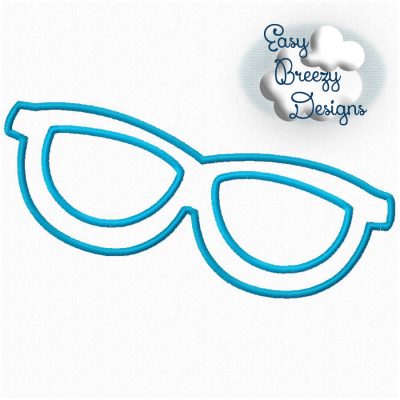 Surfer Sunglasses, Summer Fun - Machine Applique Design