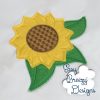 Farm Sunflower Raggy Vintage Applique - Machine Embroidery Files - Digital Download - Image 2