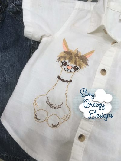 JUST BE - Be Adventurous Llama Embroidery Design Set - Digital Download Zip Files