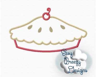 American Pie, Pie with Cherry Applique Design, Fruit Pie Applique Design, Cherry Pie Applique Design