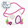 Fairy Mushroom House Applique Design - Machine Embroidery Files - Digital Download