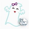 Ghostly Girl Ghost Applique, Halloween Design, Embroidery Design Download - Digital Download Machine Embroidery File