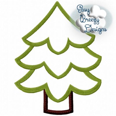 Lumberjack Tree Applique, Woodsman Theme, Forrest Tree Applique Embroidery - Machine Embroidery Files - Digital Download