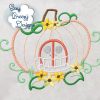 Fairy Pumpkin House Applique Design - Machine Embroidery Files - Digital Download - Image 2