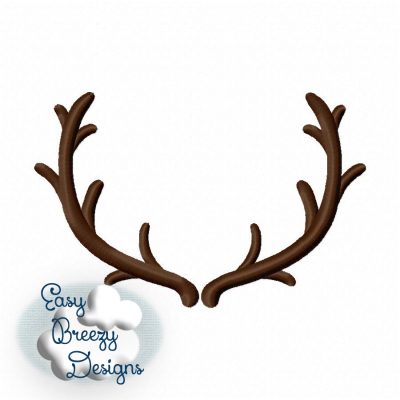 Tall Antler Embroidery Design, Christmas Reindeer Antlers Embroidery, Hunting Embroidery, 14 Pointer - Machine Embroidery Files - Digital Download