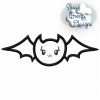 Halloween Bat Applique, Little Bat Applique, Vampire Applique - Machine Embroidery Files - Digital Download