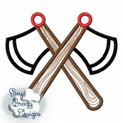 Lumberjack Axe Applique, Woodsman Theme, Lumberjack Applique Embroidery - Machine Embroidery Files - Digital Download