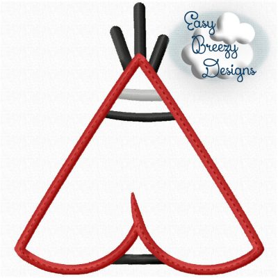 Lumberjack Tent Applique, Woodsman Theme, Camping Tent, Teepee Tepee Applique Embroidery - Machine Embroidery Files - Digital Download