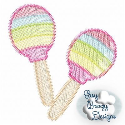 Maracas Embroidery Design, Spanish Music Embroidery, Latino Music Embroidery Design – Download Only – Digital File